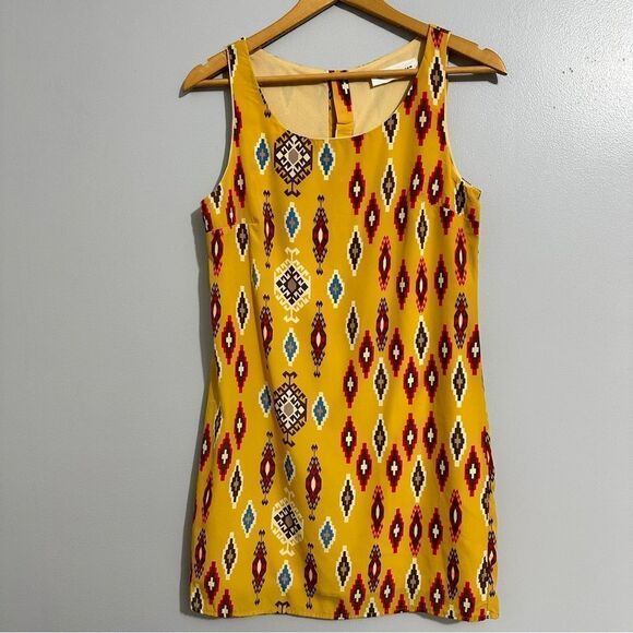 Peach Love Cream sleeveless dress. Buttons up the back. Size S - Picture 1 of 6